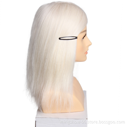 Fashionable training head 100% real hair,Hairdresser mannequine head with animal hair